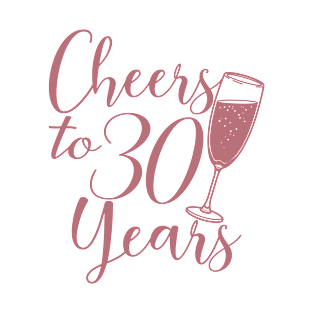 Cheers To 30 Years - 30th Birthday - Anniversary T-Shirt