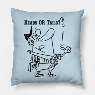 Referee Rules Game Start Heads Or Tails Toss Pillow