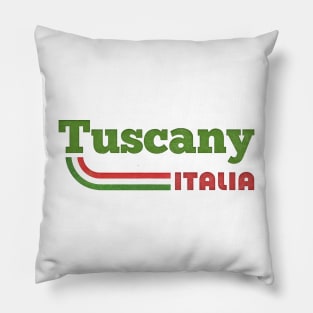 Tuscany // Retro Italian Typography Design Pillow