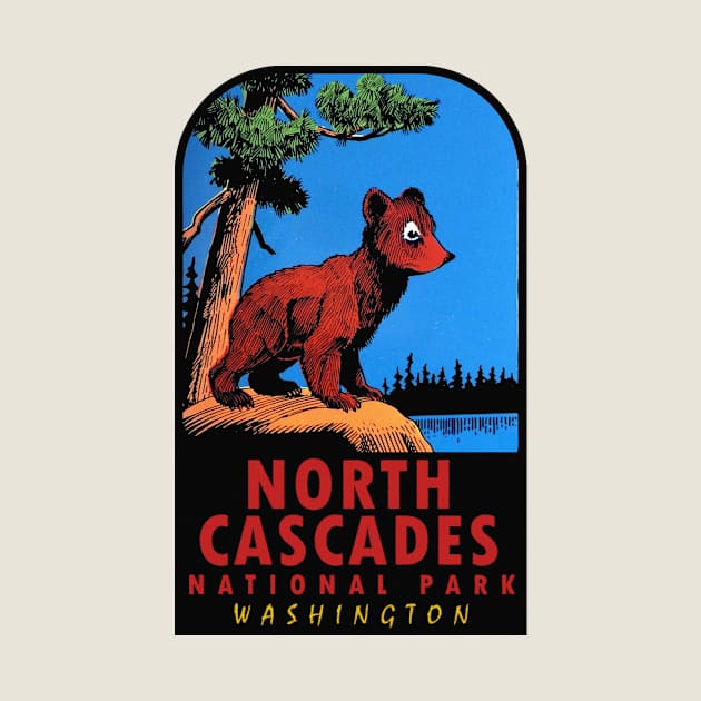 North Cascades National Park Vintage by Hilda74