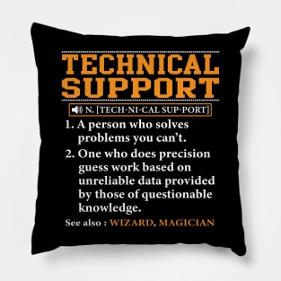 Tech Support Definition Technical Support System Admin Pillow