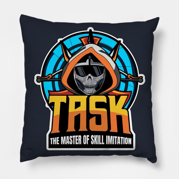 TASK The Master Of Skill Imitation Pillow by DeepDiveThreads