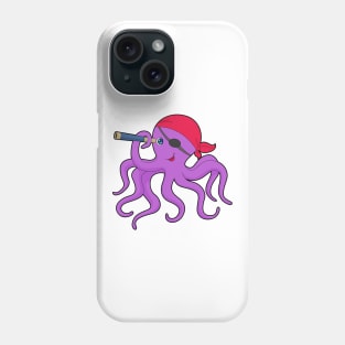 Octopus Pirate Binoculars Phone Case