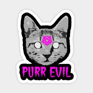 Funny Saying - Purr Evil Magnet