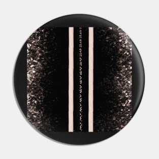 Black metallic stripe Pin