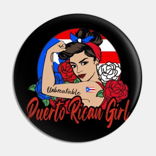 Puerto RIcan Girl Pin