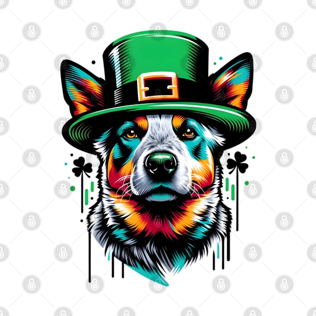 Australian Cattle Dog Revels in Saint Patrick's Day by ArtRUs