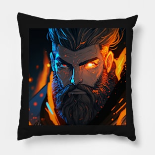 Valheim Viking Portrait Pillow