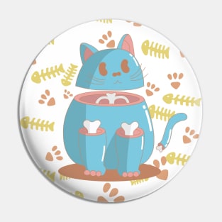 silly cat Pin