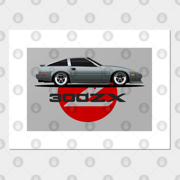 Nissan 300ZX Inspired Poster Print Wall Art Decor Handmade Z31 Fairlady Z 1983-1989