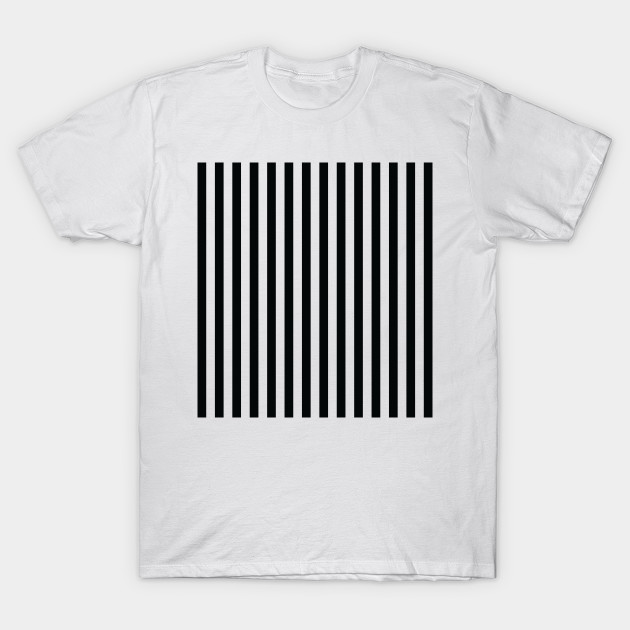 Black vertical stripes - Stripes Lines - T-Shirt | TeePublic