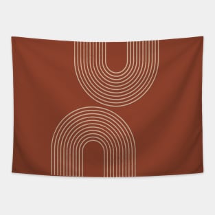 Terra Cotta Minimalist Tapestry