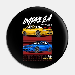 Impreza WRX Rally Car Pin