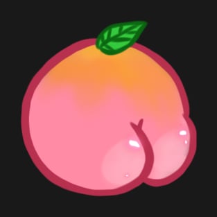 Funny Peach Butt Fruit T-Shirt