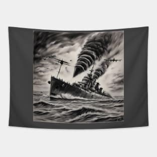 Dunkirk inspired art Tapestry