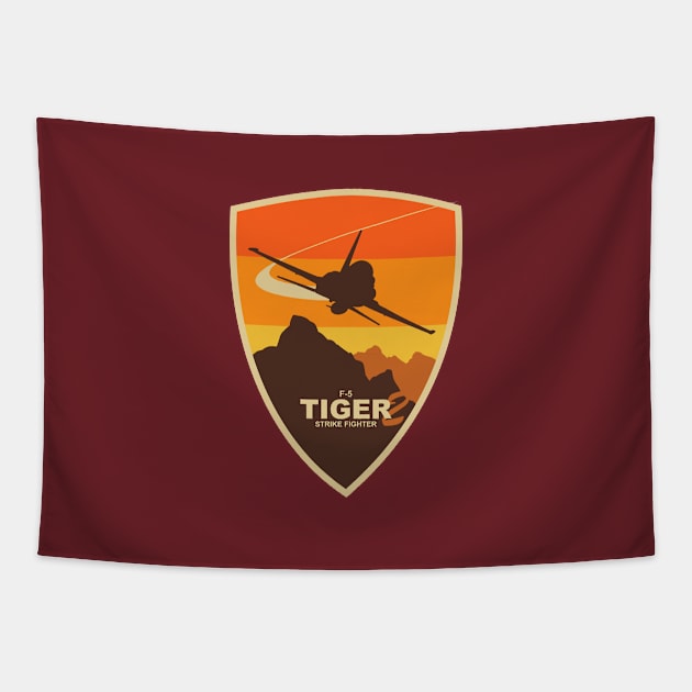 F-5 Tiger 2 Patch Tapestry by TCP