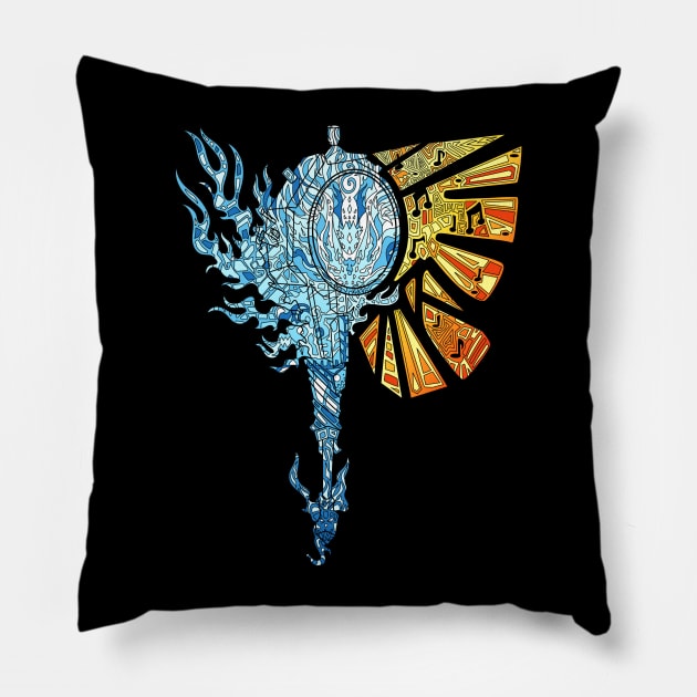 Hunting Horn monster hunter Pillow by paintchips