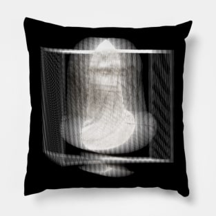 Aesthetic Statue Glitch ∆∆∆∆ Graphic Design/Illustration Pillow