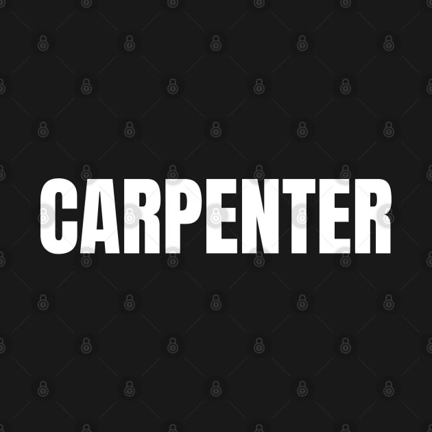 Carpenter Word - Simple Bold Text by SpHu24