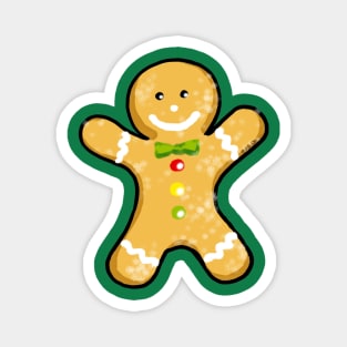 Christmas gingerbread man cookie Magnet