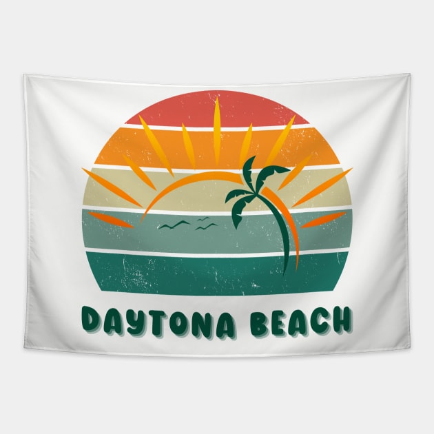 Daytona Beach Vibe Tapestry by TeeShop Designs