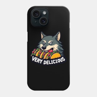 Wolf Eating Tacos Phone Case