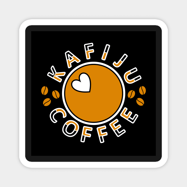 Kafiju Coffee Black Magnet by Penciligram