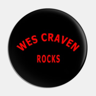 Wes Craven Rocks Pin