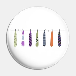 Happy Father's Day hanging tie II Pin