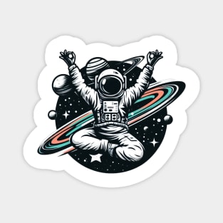 Yoga astronaut space Magnet