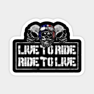 Ride To Live Magnet