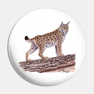 Eurasian Lynx Pin