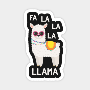 Fa La La La Llama - Funny Ugly Christmas Sweater Llama Magnet