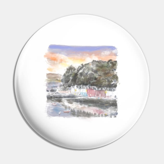 Portree on the Isle of Skye Art Pin by markvickers41