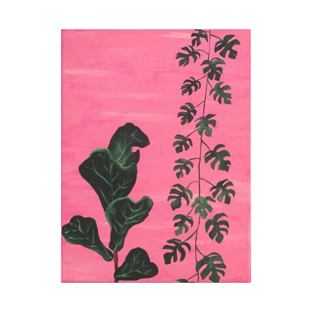 Pink Houseplants by ally1021