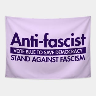 Anti-Fascist - Vote Blue to Save Democracy Tapestry