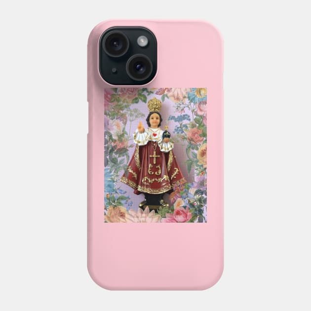 Religious Infant of Prague Jesus Phone Case by White B Gifts
