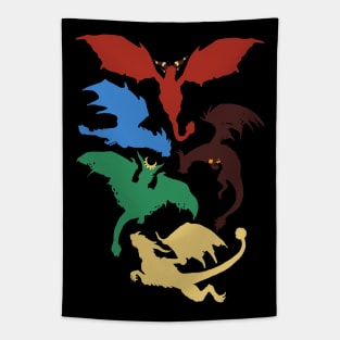 Dragon flights Tapestry