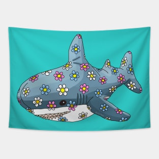 The Trans Blue Shark Tapestry