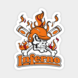 Inferno Baseball Logo Magnet