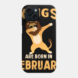 Cute King Are Born In February T-shirt Birthday Gift Phone Case