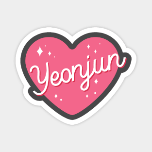 TXT Yeonjun name heart Magnet