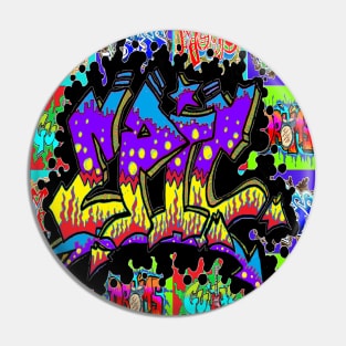 graffiti epic music pattern 2 Pin