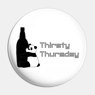 Panda's Thirsty Thursday Pin