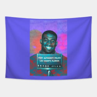 Deion Sanders Prime Mugshot Tapestry