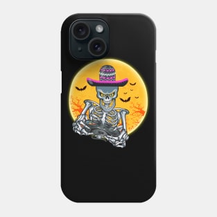 Halloween Gamer Gift Skeleton Phone Case