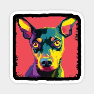 Miniature Pinscher Pop Art - Dog Lover Gifts Magnet