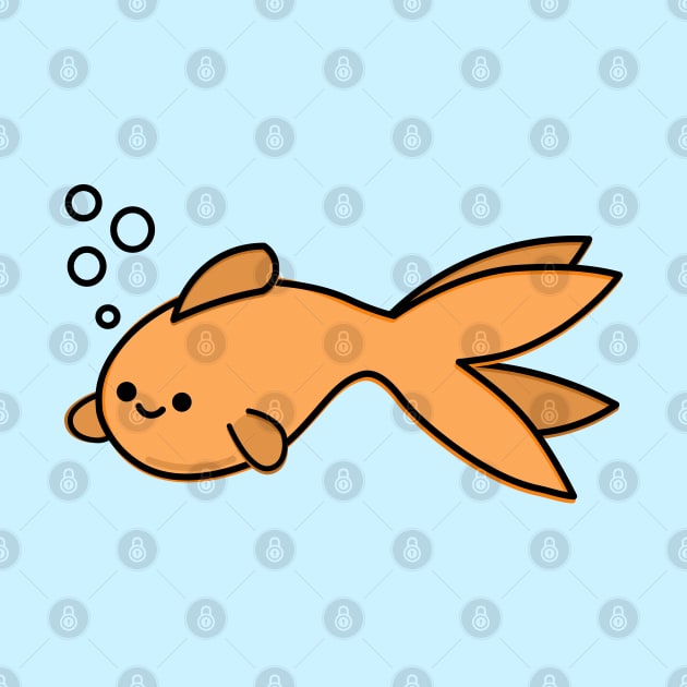 Cute Goldfish by happyfruitsart