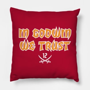 In Godwin We Trust - Red Pillow