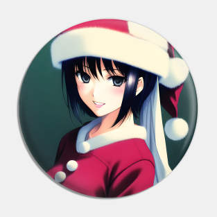 Santa Girl Pin